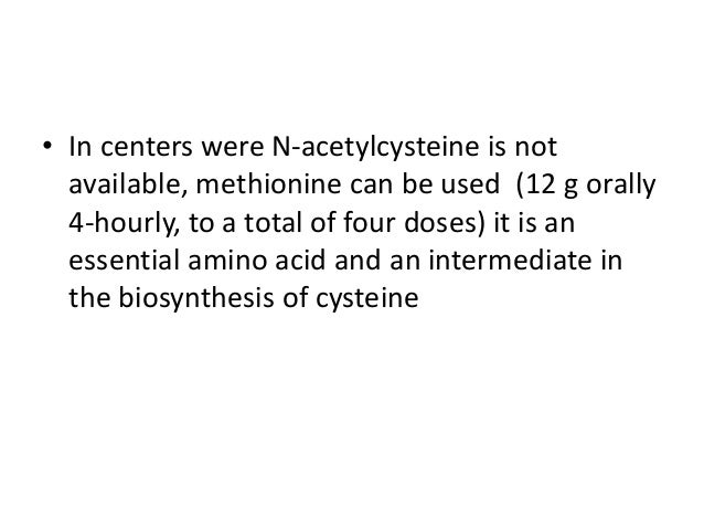 overdose dose acetylcysteine n paracetamol overdose Paracetamol