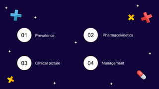 Prevalence
01 Pharmacokinetics
02
Clinical picture
03 Management
04
 