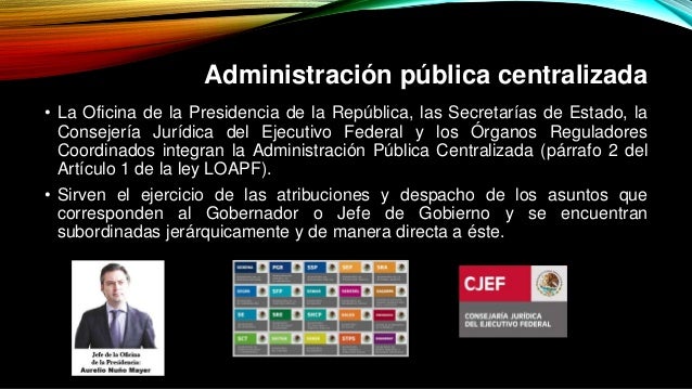 la administración publica federal