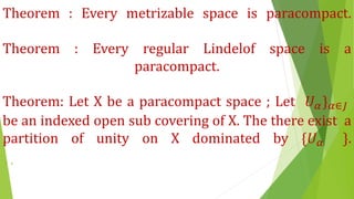 Paracompact Space Literature Survey | PPTX