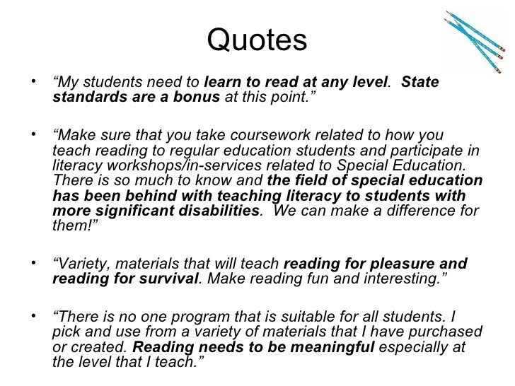 Literacy Instruction for Students with Developmental Literacy Instruction for Students with Developmental