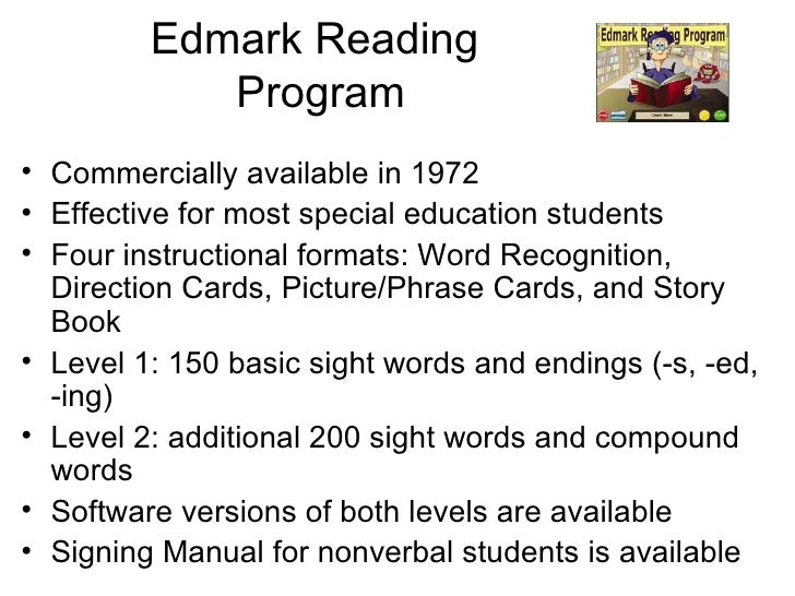 Printables Edmark Reading Program Worksheets literacy instruction for students with developmental cognitive edmark reading program