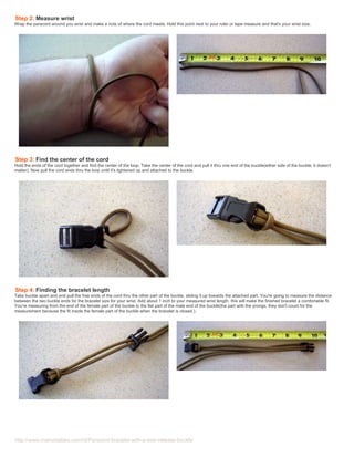 Paracord Watchband/bracelet With a Side Release Buckle : 9 Steps (with  Pictures) - Instructables