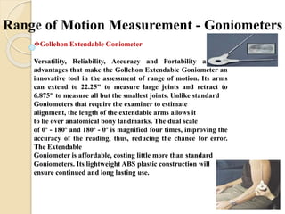 Introduction To Goniometer PPTX