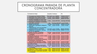 PARADA DE PLANTA CONCENTRADORA | PPTX