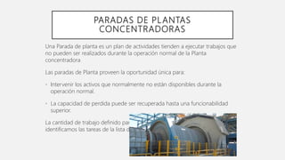 PARADA DE PLANTA CONCENTRADORA | PPTX