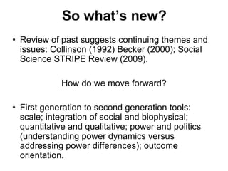 Participatory agricultural research in CGIAR: Challenges and opportunities 