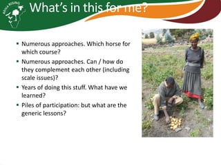 Africa RISING project in Ethiopia and participatory agricultural research