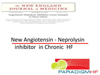 New Angiotensin - Neprolysin
inhibitor in Chronic HF
 