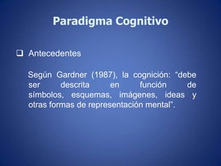 Paradigma cognitivo