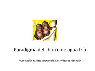 Paradigma del chorro de agua fría
  Presentación realizada por: Profa. Karla Vázquez Ascención
 