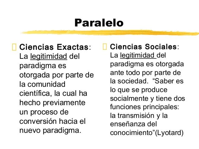 Paradigma en ciencias sociales
