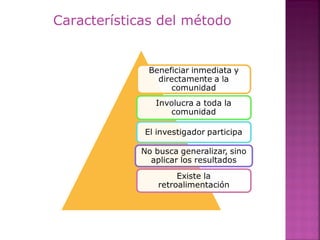 Características del método
 