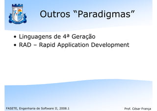 Paradigmas De Engenharia De Software