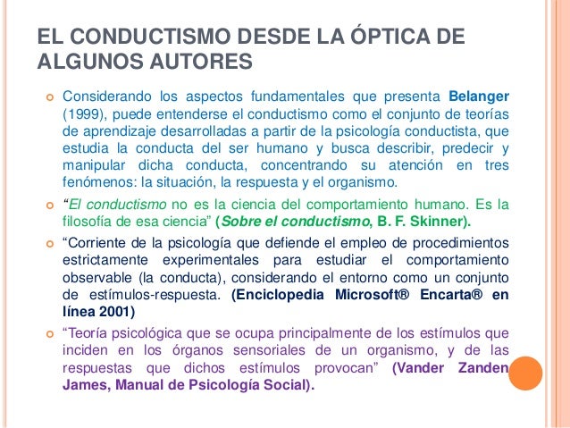 Paradigmas Conductista