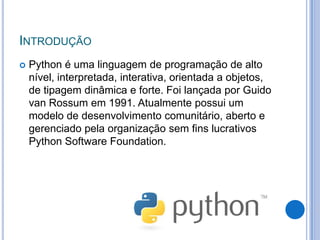 Trabalho de Paradigmas Da Linguagem De Programação - Python