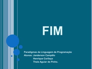 Trabalho de Paradigmas Da Linguagem De Programação - Python