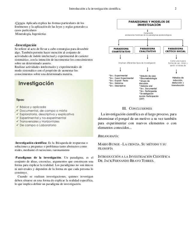Introducción a la investigación científica Introducción a la investigación científica