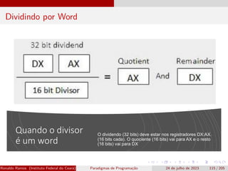 Dividindo por Word
Ronaldo Ramos (Instituto Federal do Ceará) Paradigmas de Programação 24 de julho de 2023 115 / 205
 