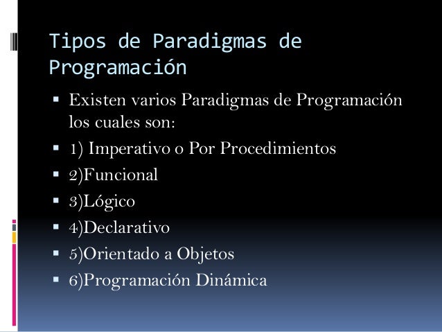 Paradigmas de programación