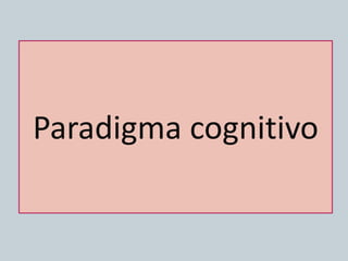 Paradigma cognitivo
 