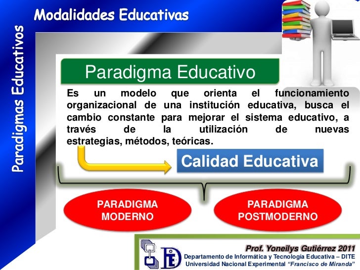 Paradigmas Educativos y Modalidades Educativas prof