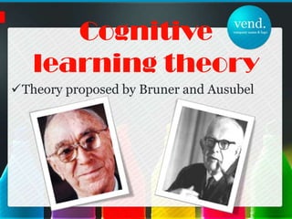 Cognitive learning theory Theory proposed by Bruner and Ausubel