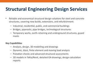 Structural Design Companies Leading Structural Design Company | Civil & Structural Engineering ...