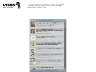 Paradigmenwechsel im Design? Oliver Wagner, Oktober 2008 