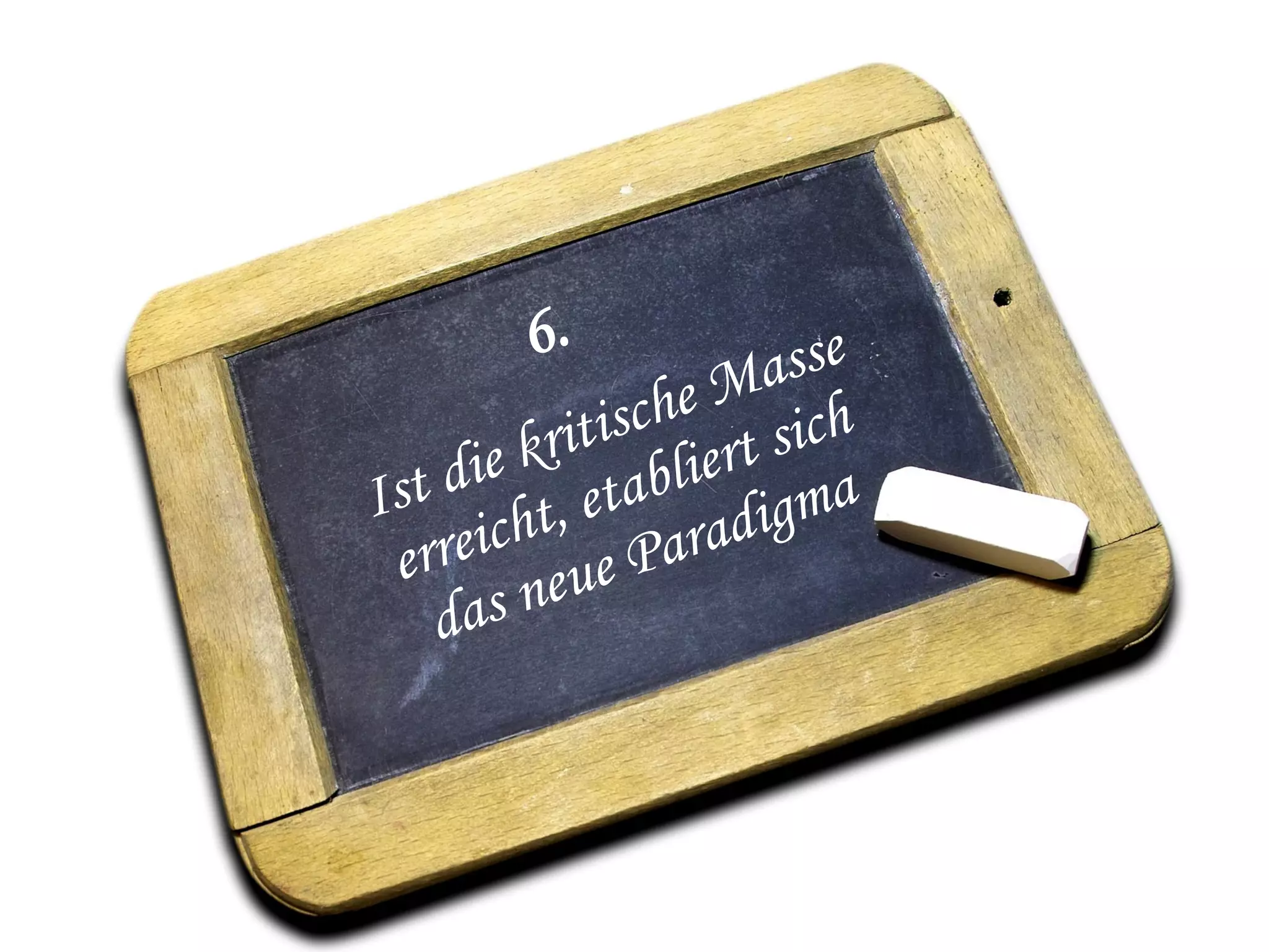 Paradigm shift happens in 6 steps
 