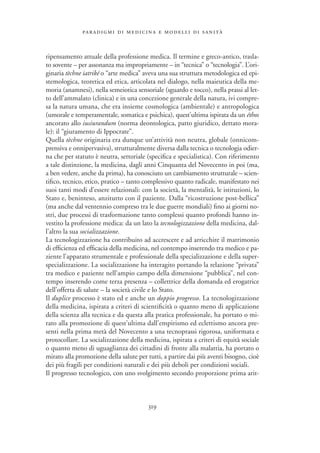 Paradigmi di medicina, e modelli di sanità nell'italia del novecento