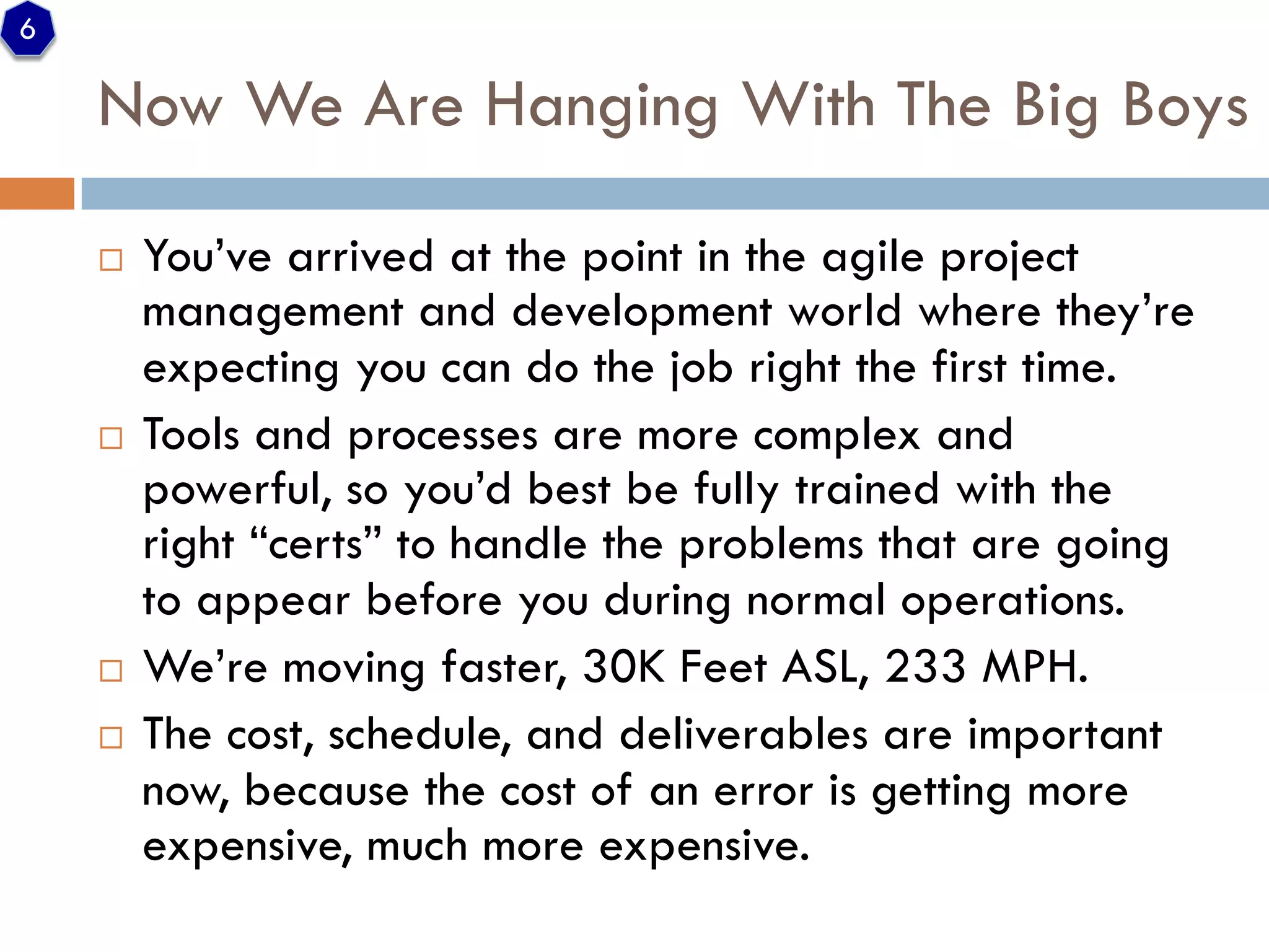 Paradigm of agile project management (update)