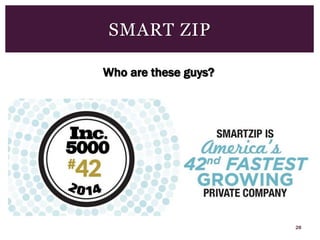 28
SMART ZIP
Who are these guys?
 