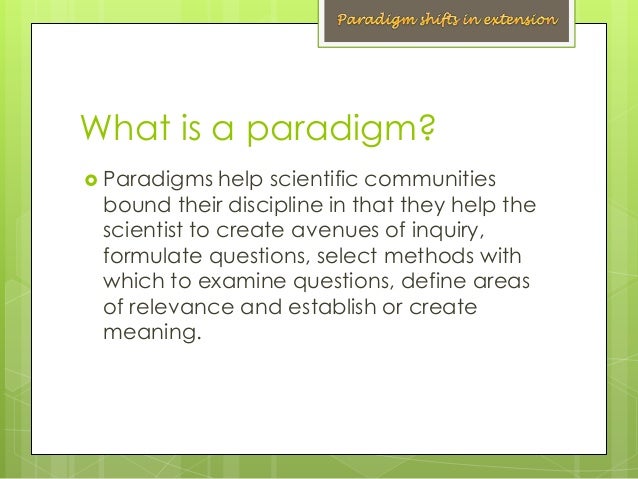 definition of paradigm shift definition of paradigm shift