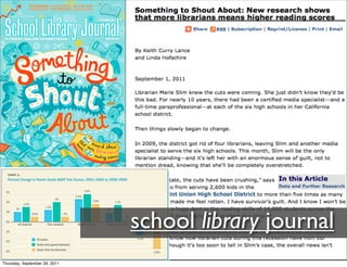 Paradigm Shift in Progress: Building the 21st Century Library Program | PDF
