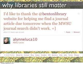 Paradigm Shift in Progress: Building the 21st Century Library Program | PDF
