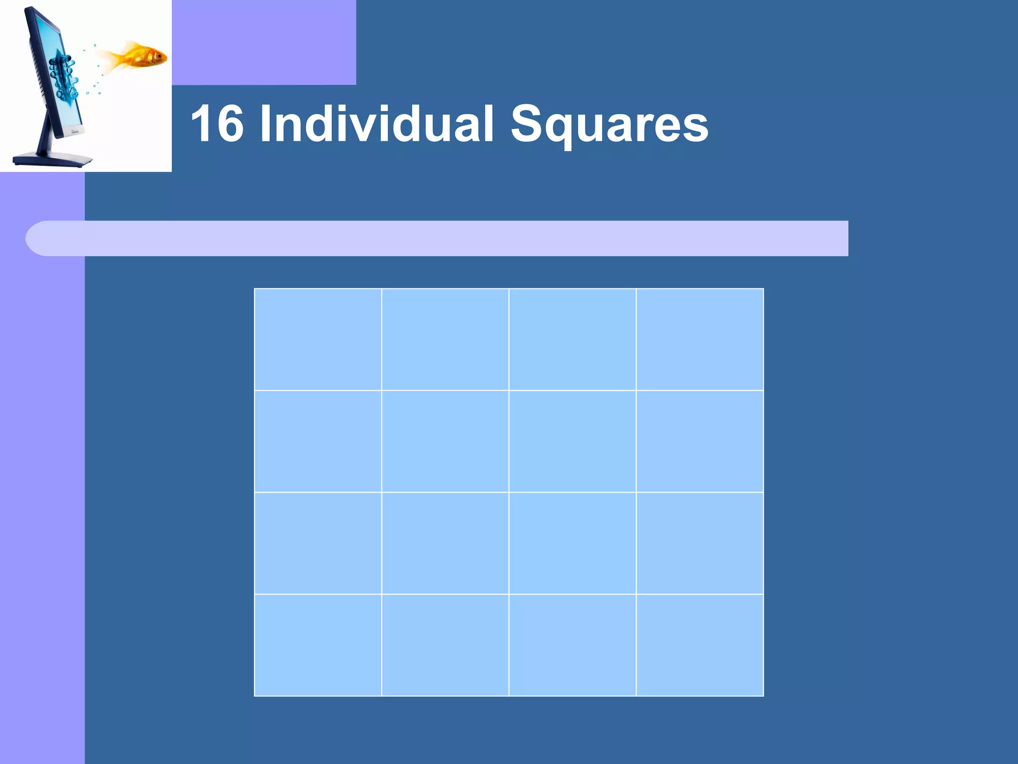 16 Individual Squares