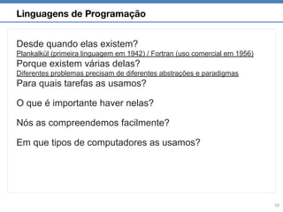Paradigms of programming languagens