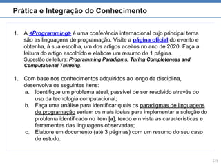Paradigms of programming languagens