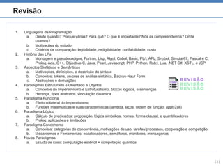 Paradigms of programming languagens