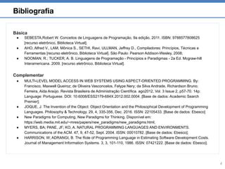 Paradigms of programming languagens