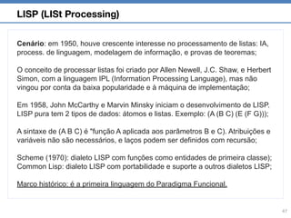 Paradigms of programming languagens