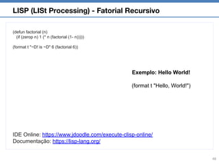 Paradigms of programming languagens