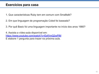 Paradigms of programming languagens