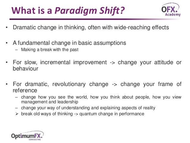 Paradigm thinking