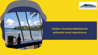 Insider recommendations for
authentic local experiences.
 
