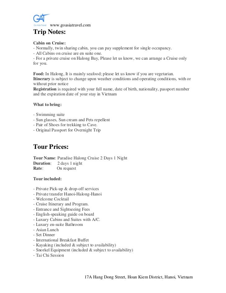 Paradise Halong Cruise 2 Days 1 Night Vietnam Tour Operator Vietnam