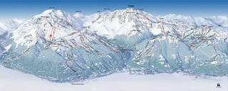 Paradiski piste-map