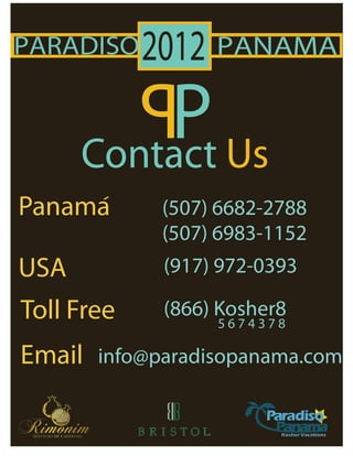 Paradiso panama 2012   pesach