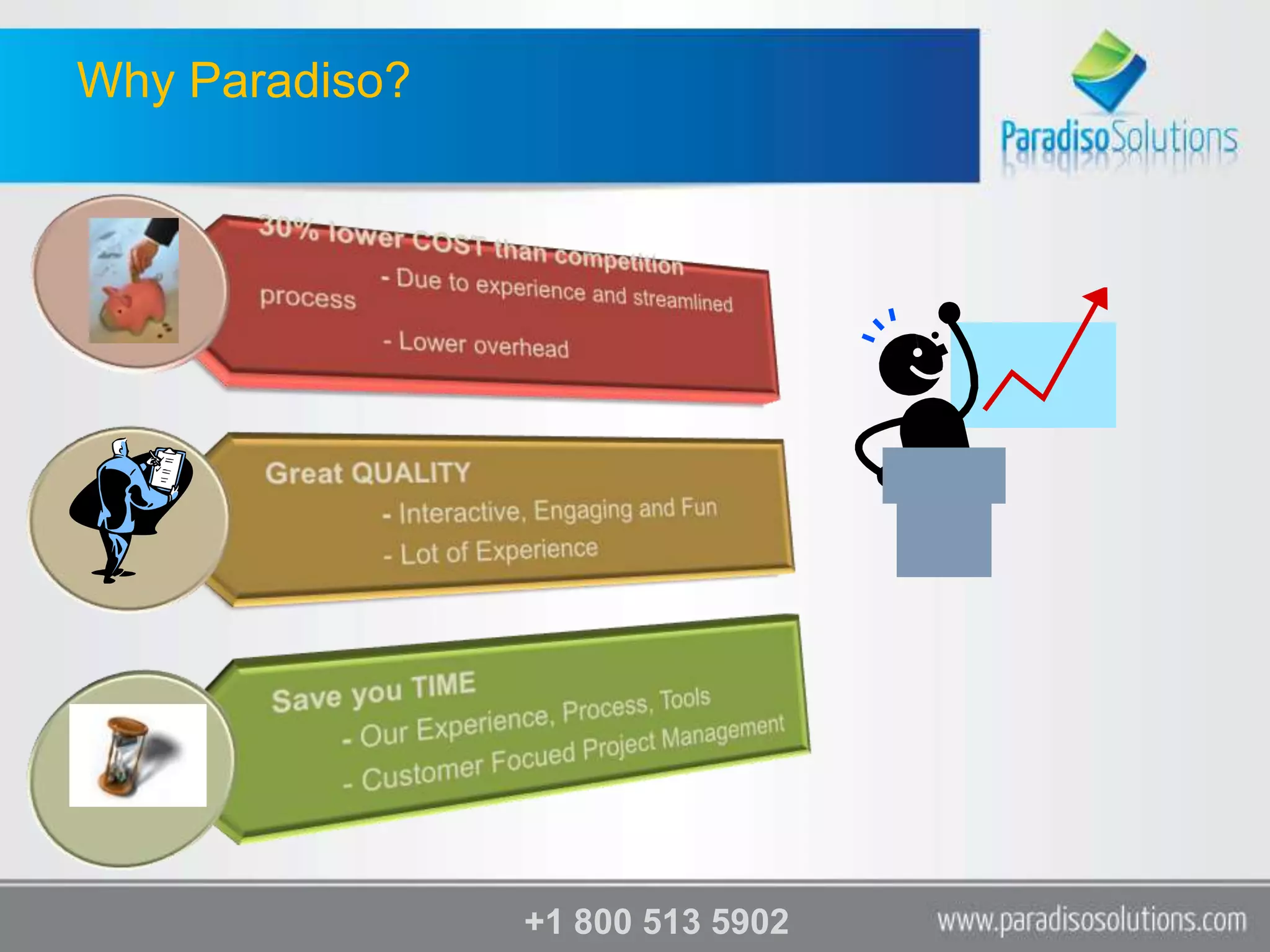 Why Paradiso?




                +1 800 513 5902
 